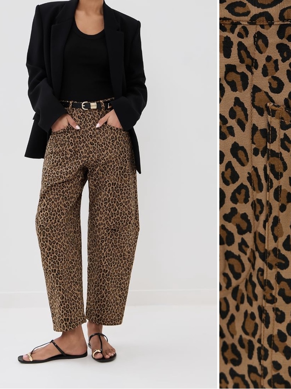 Nili Lotan Shon pants cheetah size 6